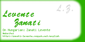 levente zanati business card